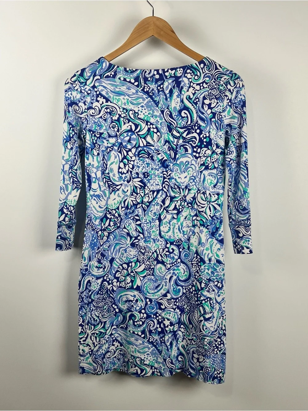 Lilly Pulitzer Sophie Mini Dress 60 Animals Royal Purple UPF 50 Size XS